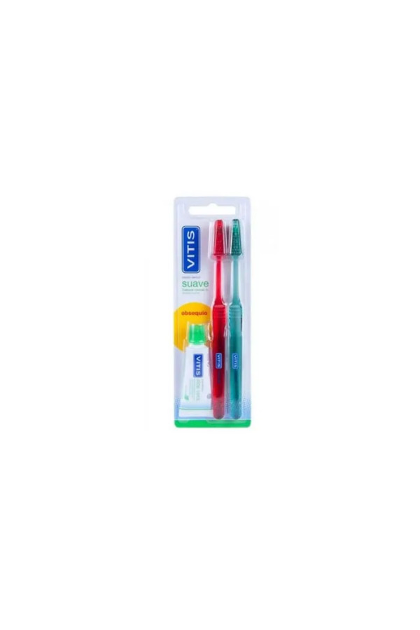 Vitis Duplo Soft Toothbrush + Paste 15ml