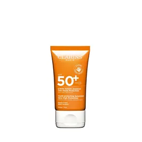 Clarins Crema Solar Muy Alta Protección Uva - Uvb Spf 50 - Rostro 50ml