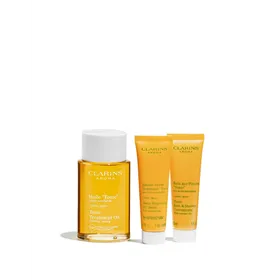 Set Clarins Aroma Aceite Tonic 100ml Gel 30ml Baume 30ml@