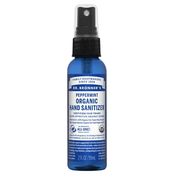 Sterilising Hand Lotion Dr Bronner's Peppermint 60 ml