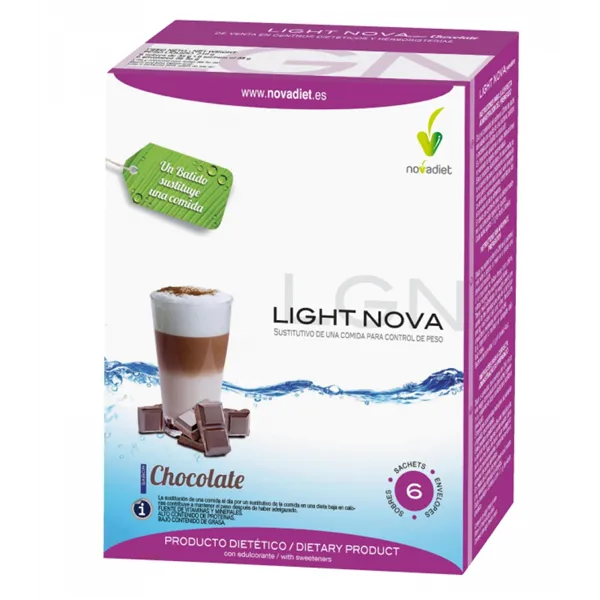 Novadiet Light Nova Chocolate 6 Sobres