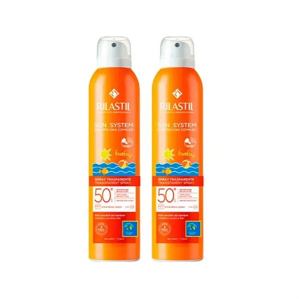 Rilastil Sun System Baby Spray Transparent Duplo 2x200ml