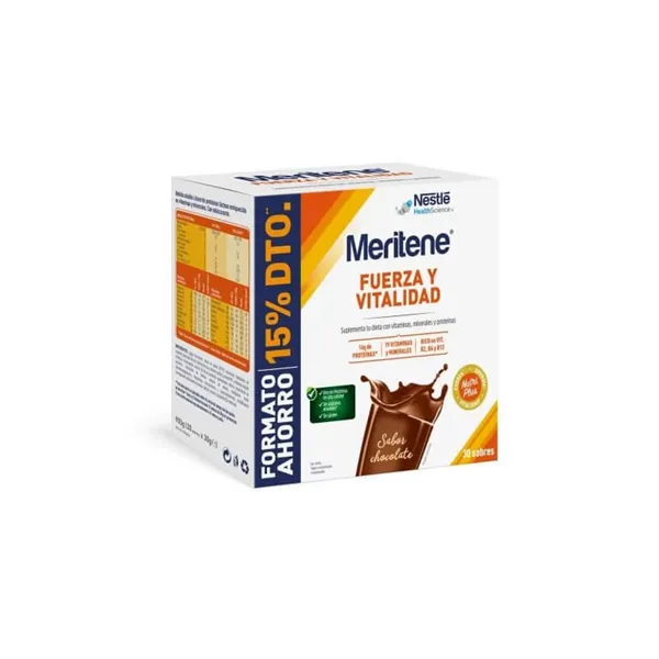 Meritene Strength And Vitality Chocolate Flavor 30 Sachets