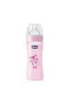 Chicco Biberon Wp Pp Pink 250 Silicone Medium Flow